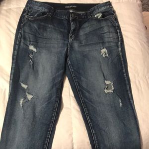 Maurice’s ripped skinny jean